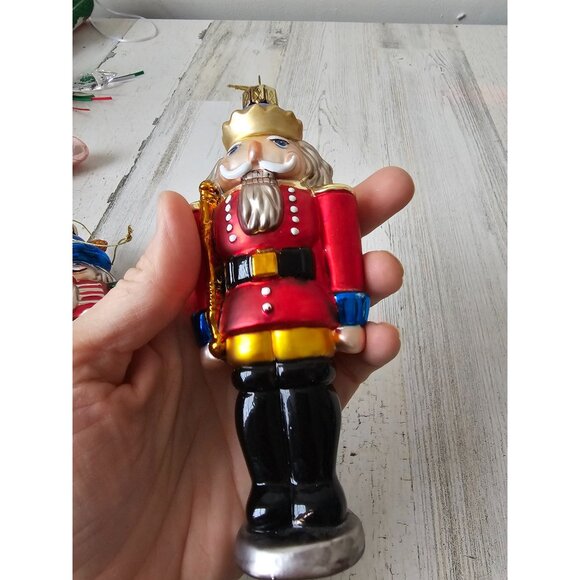 Lao-mai Glass nutcracker ornament set soldier Xmas tree - Picture 13 of 14